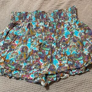 Target Multicolor Paisley High Waist Skort